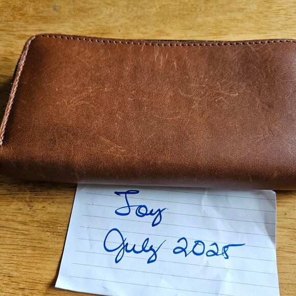 Portland Leather Goods Honey Large Accordion Wallet in EUC. - Picture 2 of 3